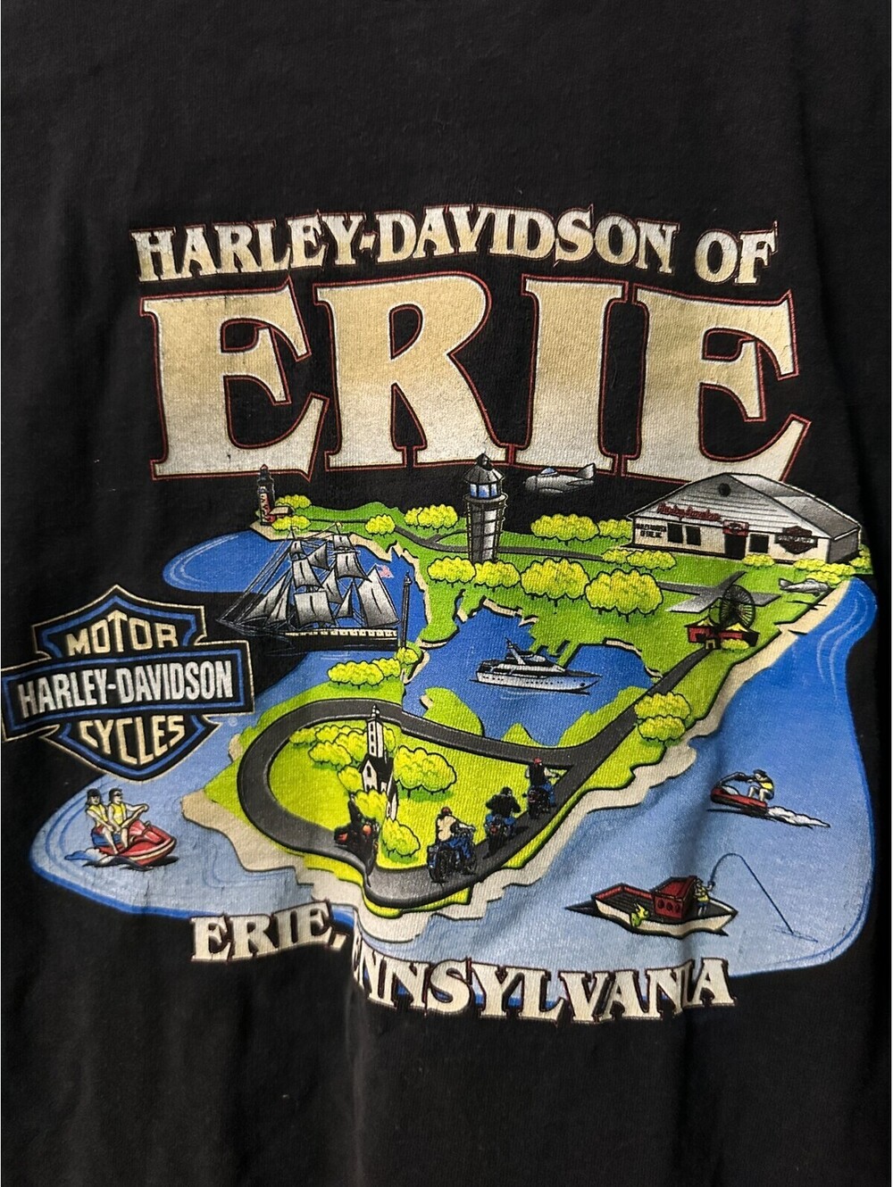 Harley Davidson Men's t shirt size large. Erie Pa
